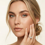 4CTW Round Cut Twisted Split Shank Lab Grown Diamond Engagement Ring For Women White