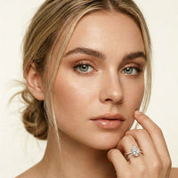 4CTW Pear Cut Graceful Crossover Lab Grown Diamond Engagement Ring For Women Rose Gold