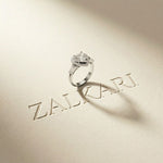 2.85CTW Heart Cut Halo Lab Grown Diamond Engagement Ring For Women White 