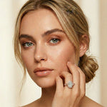 2.90CTW Oval Cut Halo Lab Grown Diamond Engagement Ring For Women Rose Gold