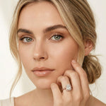 2.25CTW Radiant Cut Halo Lab Grown Diamond Accent Ring For Women Rose Gold 