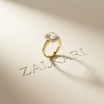 2.25CTW Radiant Cut Halo Lab Grown Diamond Accent Ring For Women Gold