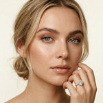 2.30CTW Heart Cut Halo Accent Lab Grown Diamond Engagement Ring For Women Rose Gold
