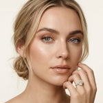 2.30CTW Heart Cut Halo Accent Lab Grown Diamond Engagement Ring For Women Gold