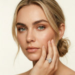 2.25CTW Marquise Cut Pavé Accent Lab Grown Diamond Engagement Ring For Women White 