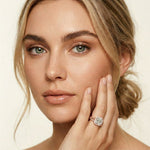 2.40CTW Asscher Cut Halo Split Shank Lab Grown Diamond Engagement Ring For Women Rose Gold
