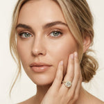 2.40CTW Asscher Cut Halo Split Shank Lab Grown Diamond Engagement Ring For Women Gold