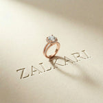 2.40CTW Cushion Halo Double Split Shank Lab Grown Diamond Engagement Ring Rose Gold