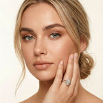 2.45CTW Marquise Halo Double Split Shank Lab Grown Diamond Engagement Ring For Women Rose Gold