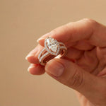 2.45CTW Marquise Halo Double Split Shank Lab Grown Diamond Engagement Ring For Women Rose Gold