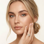 2.45CTW Marquise Halo Double Split Shank Lab Grown Diamond Engagement Ring For Women Gold