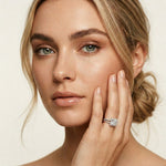 2.45CTW Princess Cut Halo Double Split Shank Lab Grown Diamond Engagement Ring For Women White 
