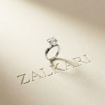 4CTW Round Cut Solitaire Lab Grown Diamond Engagement Ring For Women white 