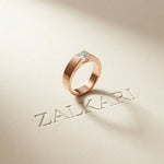 1CT Sovereign Square Lab Grown Diamond Ring For Men Rose Gold