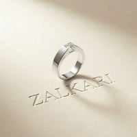 1CT Sovereign Square Lab Grown Diamond Ring For Men White 