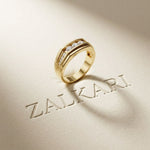 0.50CTW Vow Crest Lab Grown Diamond Gold Ring For Men Gold
