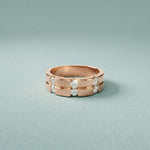0.70CTW Eternal Bond Lab Grown Diamond Ring For Men Rose Gold