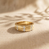 0.70CTW Eternal Bond Lab Grown Diamond Ring For Men Gold