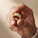 0.70CTW Eternal Bond Lab Grown Diamond Ring For Men Gold