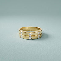 0.70CTW Eternal Bond Lab Grown Diamond Ring For Men Gold