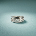 0.90CTW Unity Crest Lab Grown Diamond Ring For Men White 