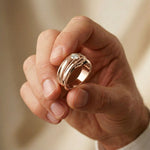 0.50CTW Noble Crest Lab Grown Diamond Ring For Men Rose Gold