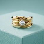 0.50CTW Noble Crest Lab Grown Diamond Ring For Men Gold