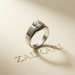 1CTW Monarch Square Lab Grown Diamond Ring For Men White 