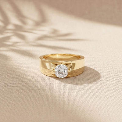 1CTW Regent Solitaire Lab Grown Diamond Ring For Men