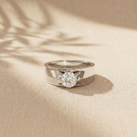 1CTW Regent Solitaire Lab Grown Diamond Ring For Men White