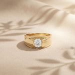 1CTW Titan Solitaire Lab Grown Diamond Ring For Men Gold