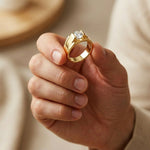 1CTW Titan Solitaire Lab Grown Diamond Ring For Men Gold