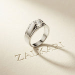 1CTW Titan Solitaire Lab Grown Diamond Ring For Men White 