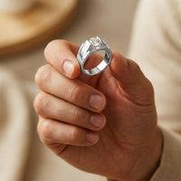 1CTW Titan Solitaire Lab Grown Diamond Ring For Men White 