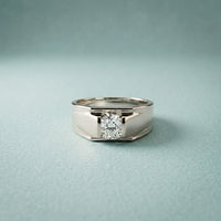 1CTW Titan Solitaire Lab Grown Diamond Ring For Men White 