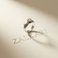 1CTW Crown Solitaire Lab Grown Diamond Ring For Men White 