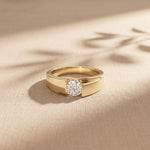 1CTW Valor Channel Set Lab Grown Diamond Ring For Men Gold