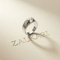 0.75CTW Regent Crest Lab Grown Diamond 18K Gold Ring Ring For Men White