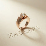1.50CTW Imperial Round Lab Grown Diamond Ring For Men Rose gold