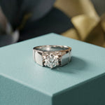 1.50CTW Imperial Round Lab Grown Diamond Ring For Men White 