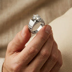 1.50CTW Imperial Round Lab Grown Diamond Ring For Men White 