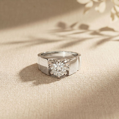 1.50CTW Imperial Round Lab Grown Diamond Ring For Men