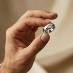 0.75CTW Round Vanguard Crest Lab Grown Diamond Ring For Men White