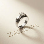 0.75CTW Round Vanguard Crest Lab Grown Diamond Ring For Men White