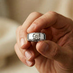 0.75CTW Round Vanguard Crown Lab Grown Diamond Ring For Men White