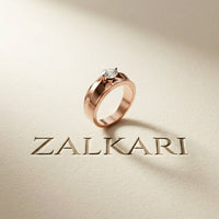 0.75CTW Vanguard Solitaire Lab Grown Diamond Ring For Men Rose Gold