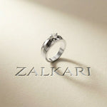 0.75CTW Vanguard Solitaire Lab Grown Diamond Ring For Men White