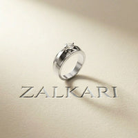 0.75CTW Vanguard Solitaire Lab Grown Diamond Ring For Men White