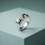 0.75CTW Vanguard Solitaire Lab Grown Diamond Ring For Men White