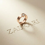0.25CTW Princess Apex Bezel Lab Grown Diamond Ring For Men Rose Gold